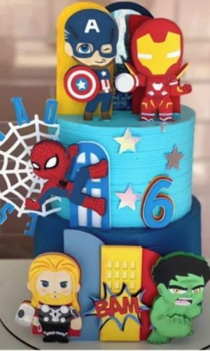 Arquivo de Corte Topo de Bolo Vingadores +brinde