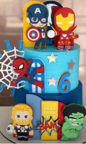 Arquivo de Corte Topo de Bolo Vingadores +brinde