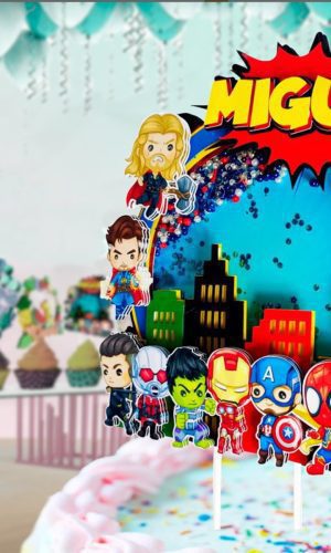 Arquivo de Corte Topo de Bolo Vingadores Csv617