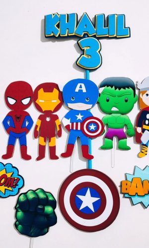 Arquivo de Corte Topo de Bolo Vingadores Cute Studio 003