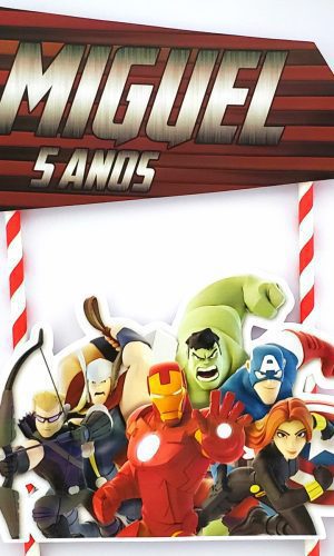 Arquivo de Corte Topo de Bolo Vingadores