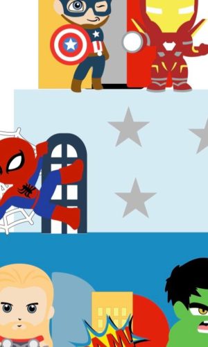 Arquivo de Corte Topo de Bolo Vingadores Herois