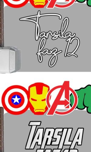Arquivo de Corte Topo de Bolo Vingadores Herois