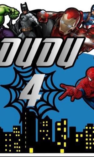 Arquivo de Corte Topo de Bolo vingadores herois