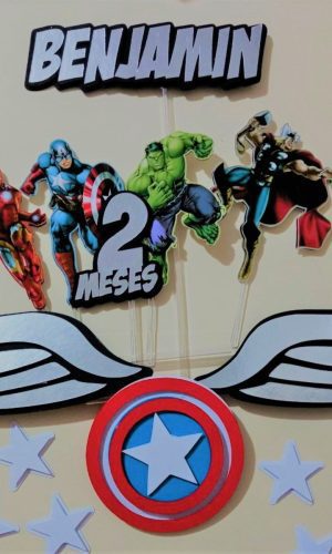 Arquivo de Corte Topo de Bolo Vingadores Studio 001