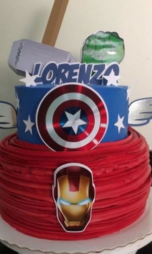 Arquivo de Corte Topo de Bolo Vingadores Studio