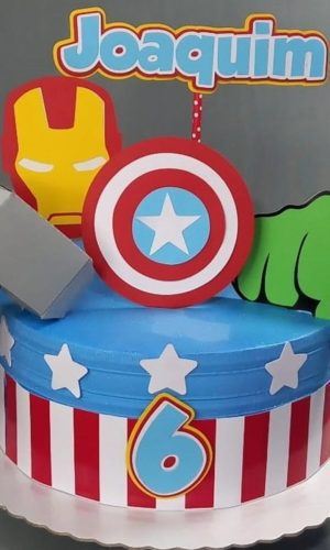Arquivo de Corte Topo de Bolo Vingadores