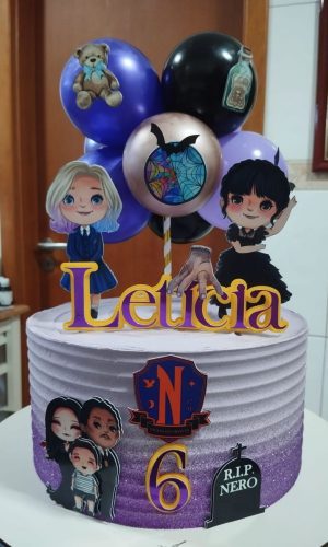 Arquivo de Corte Topo de Bolo Wandinha