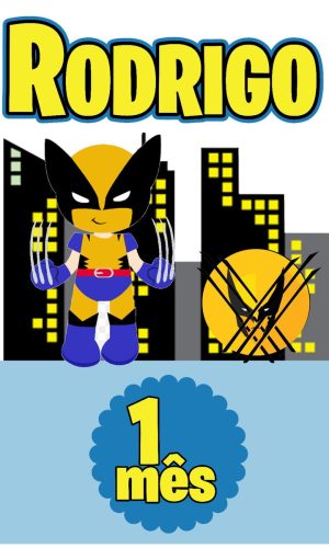 Arquivo de corte Topo de Bolo Wolverine 01