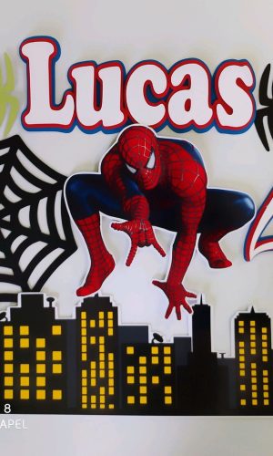 Arquivo de corte topo homem aranha+4arquivos
