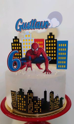Arquivo de corte topo homem aranha+4arquivos