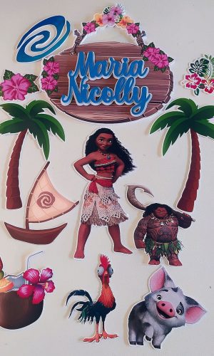 Arquivo de corte topo Moana +Brinde