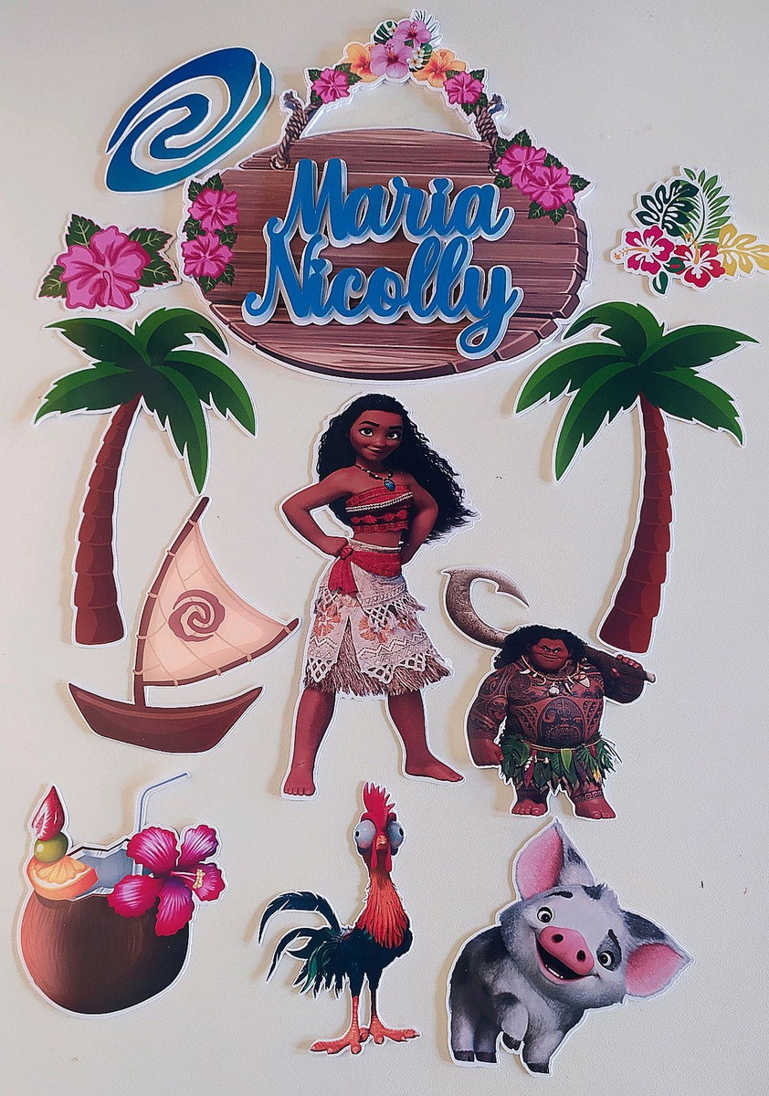 Arquivo de corte topo Moana +Brinde