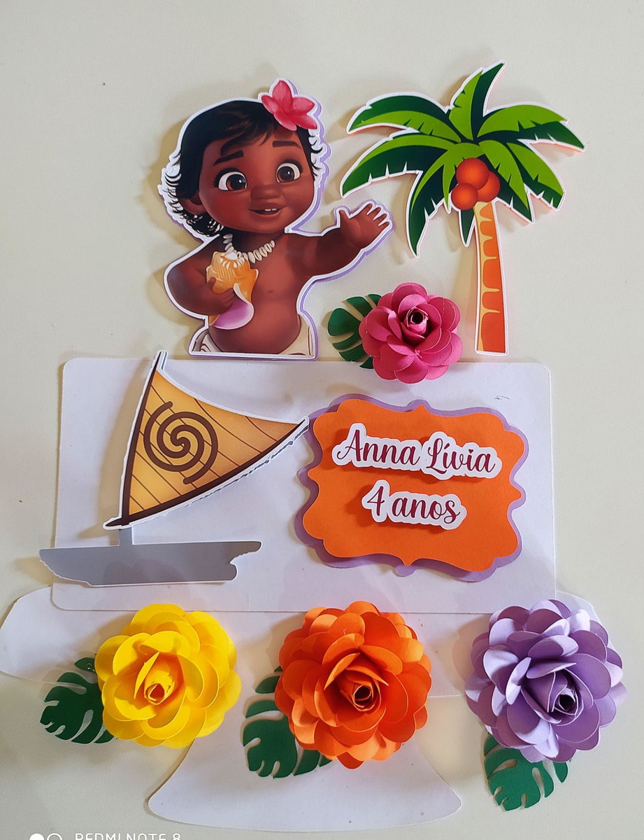 Arquivo de corte topo Moana +Brinde