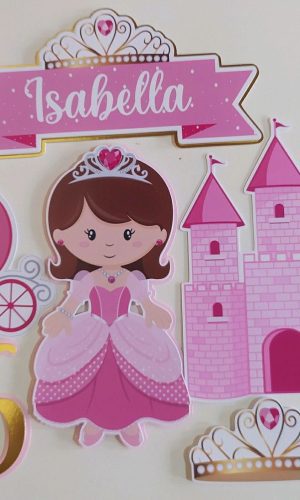 Arquivo de corte topo princesa cute castelo+brinde