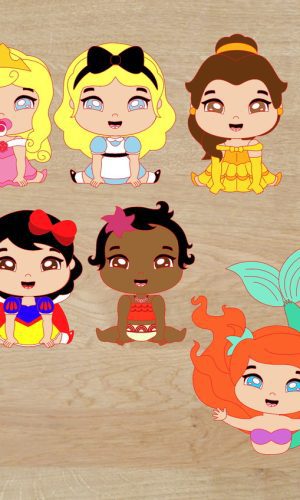 Arquivo de Corte Topo Princesa Disney em Camada Studio 001
