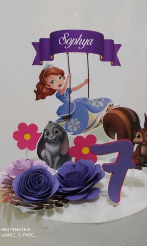Arquivo De corte topo princesa Sofia+4 arquivos