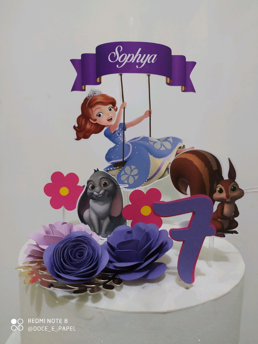 Arquivo De corte topo princesa Sofia+4 arquivos