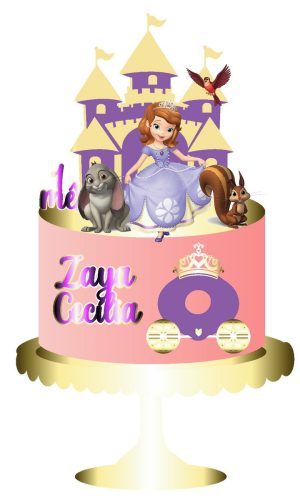 Arquivo De Corte Topo Princesa Sofia Modelo Zaya