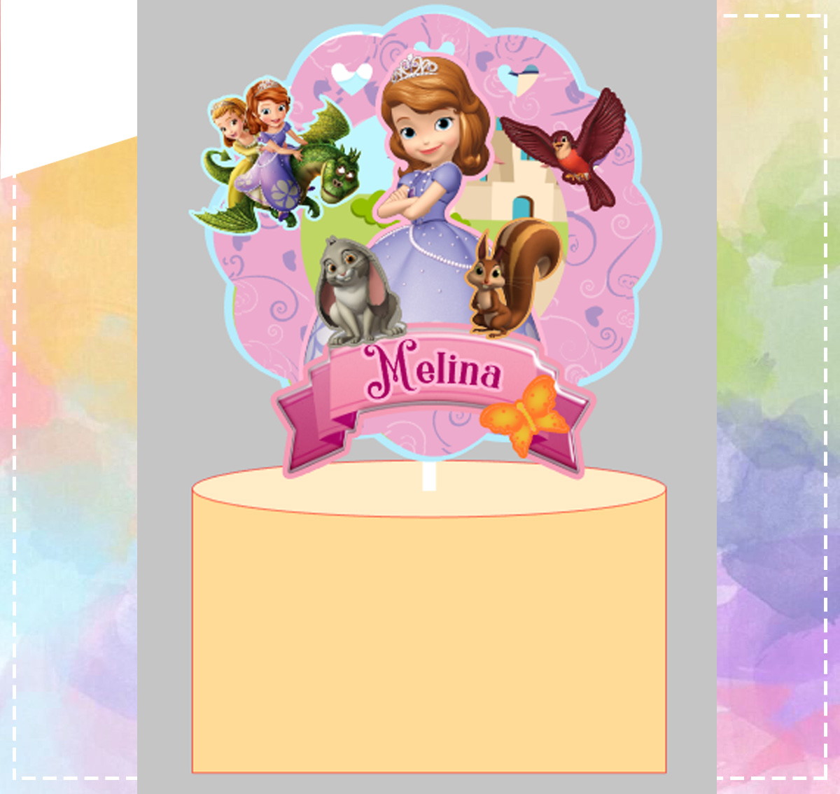 Arquivo de Corte Topo Princesa Sofia - Studio e PDF