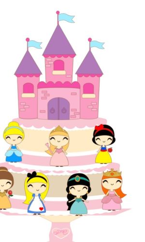 Arquivo de corte topo princesas