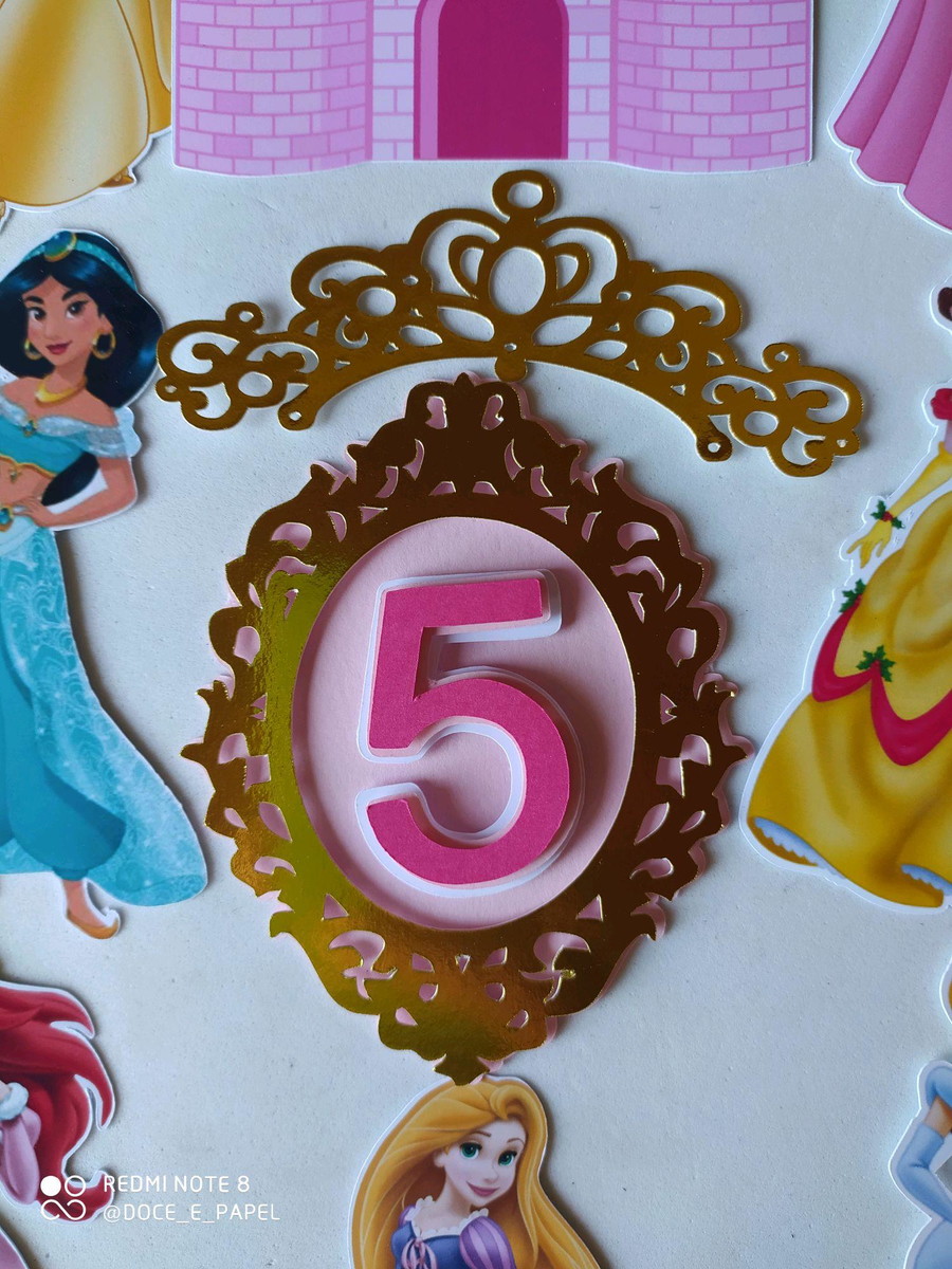 Arquivo de corte topo princesas Disney +brinde - Imagem 2