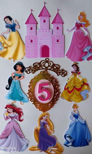 Arquivo de corte topo princesas Disney +brinde