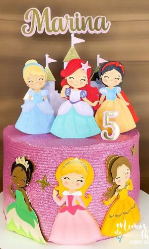 Arquivo de Corte: Topo Princesas Disney Cute em Camadas 008