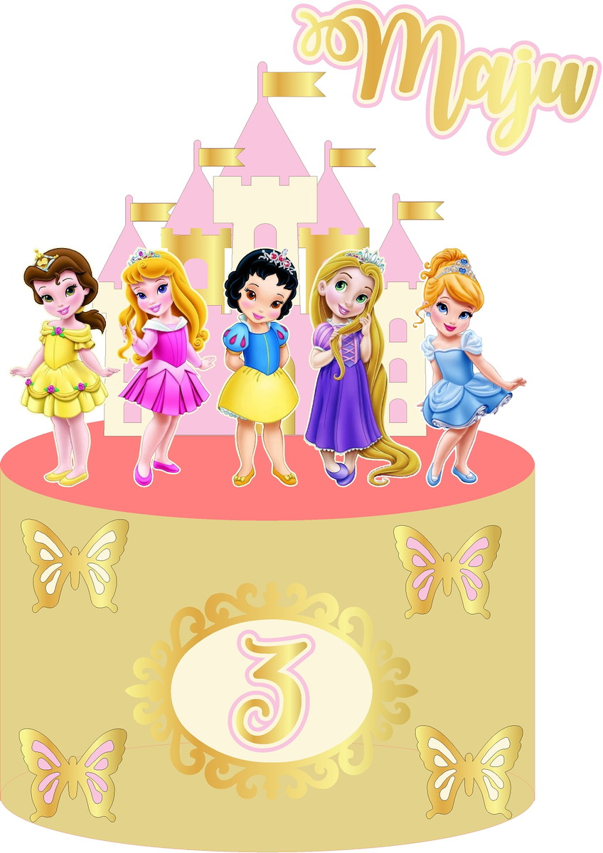 Arquivo de Corte - Topo Princesas