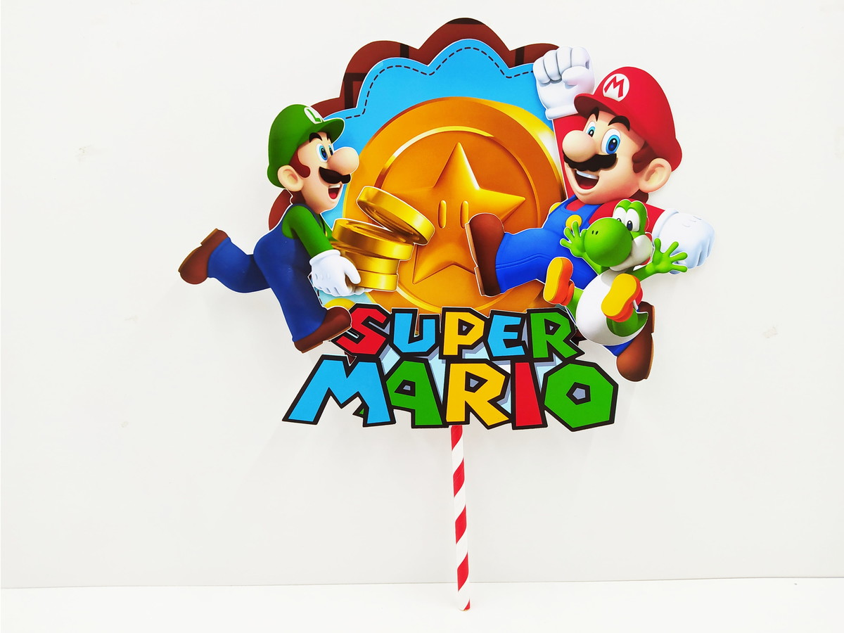 Arquivo de Corte Topo Super Mario circular - Studio e PDF