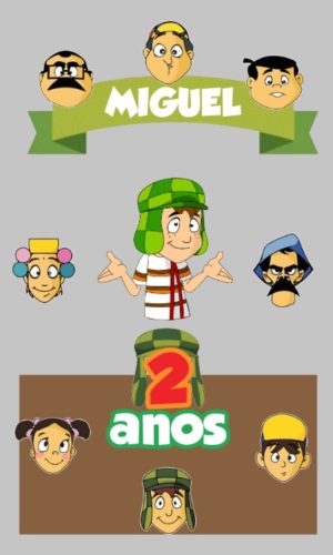 Kit Arquivos de Corte Chaves, O Poderoso Chefinho e Carros