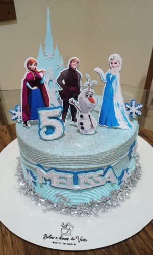 Arquivo De Corte - Topper De Bolo Frozen Em Camadas