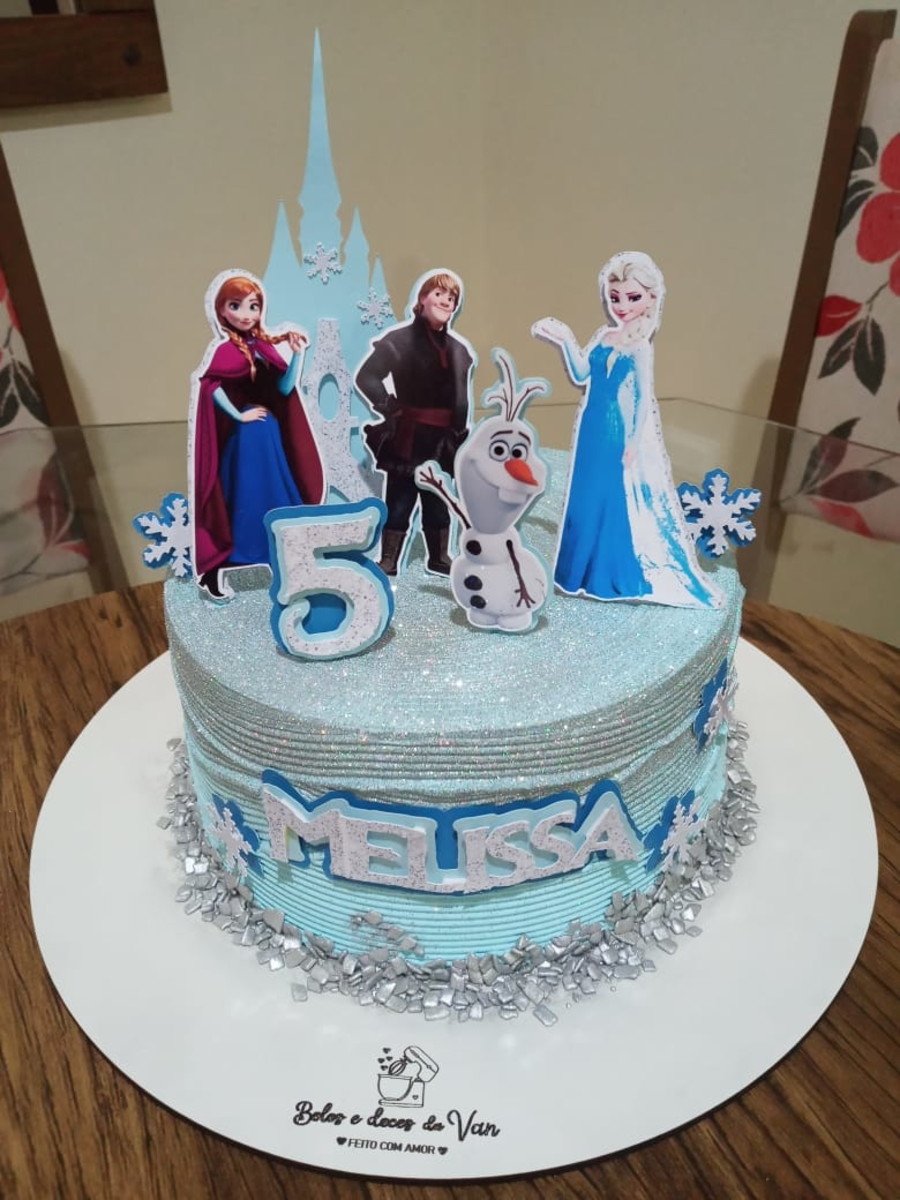 Arquivo De Corte - Topper De Bolo Frozen Em Camadas