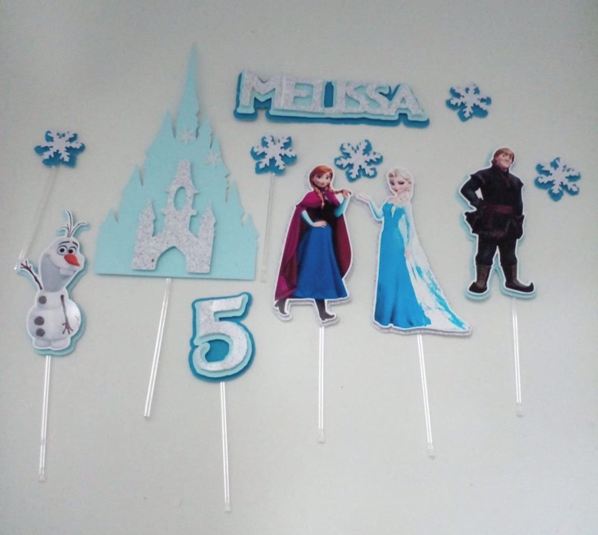 Arquivo De Corte - Topper De Bolo Frozen Em Camadas - Imagem 2