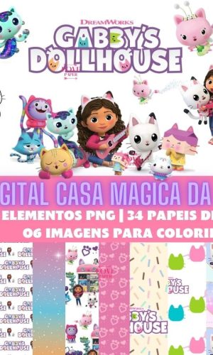 Kit Digital Casa Magica da Gabby