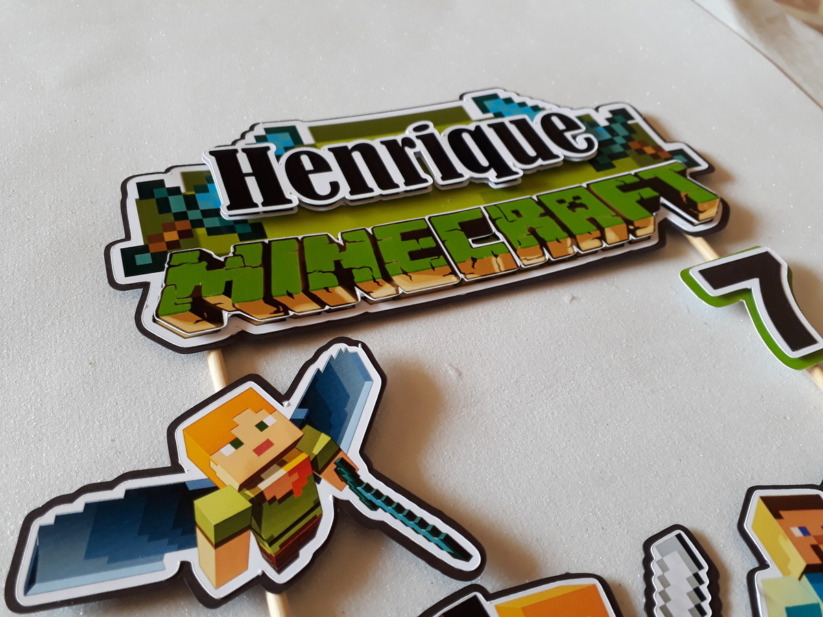 Arquivo digital p/ SILHOUETTE - TOPO MINECRAFT