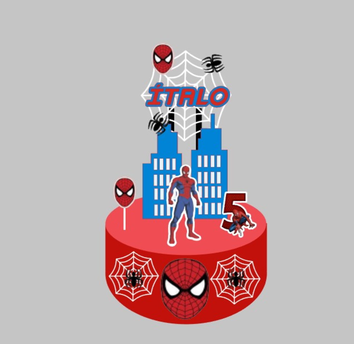 Arquivo Digital - Topo Bolo Homem aranha