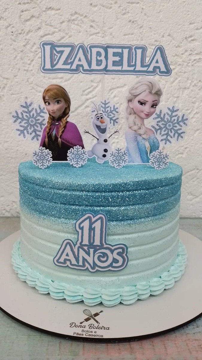 Arquivo Digital Topo De Bolo Frozen