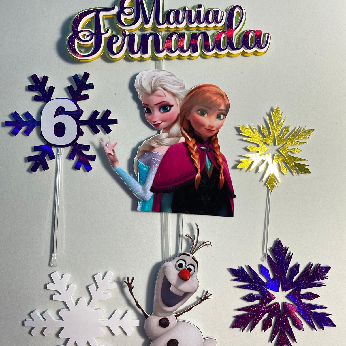 Arquivo Digital Topo de Bolo Frozen - Imagem 2