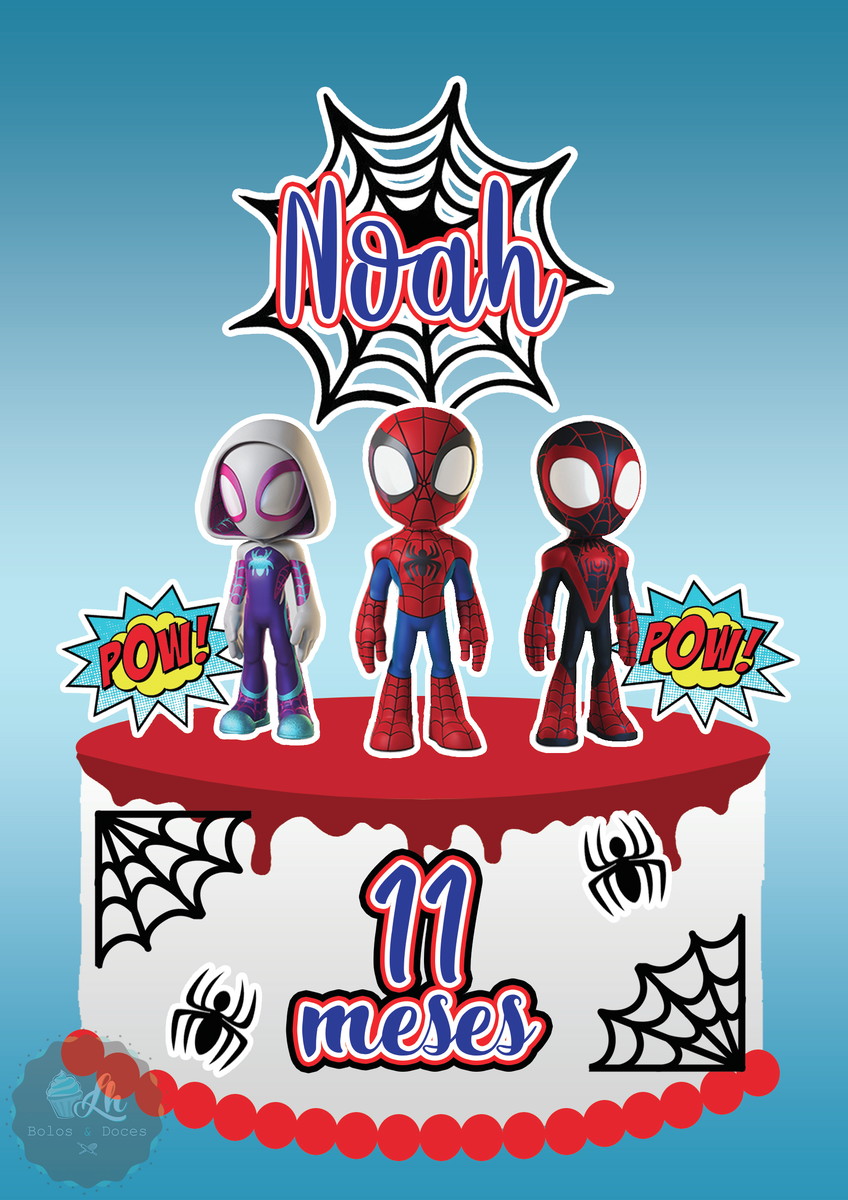 Arquivo Digital Topo de Bolo Homem Aranha #6 Pdf/jpg