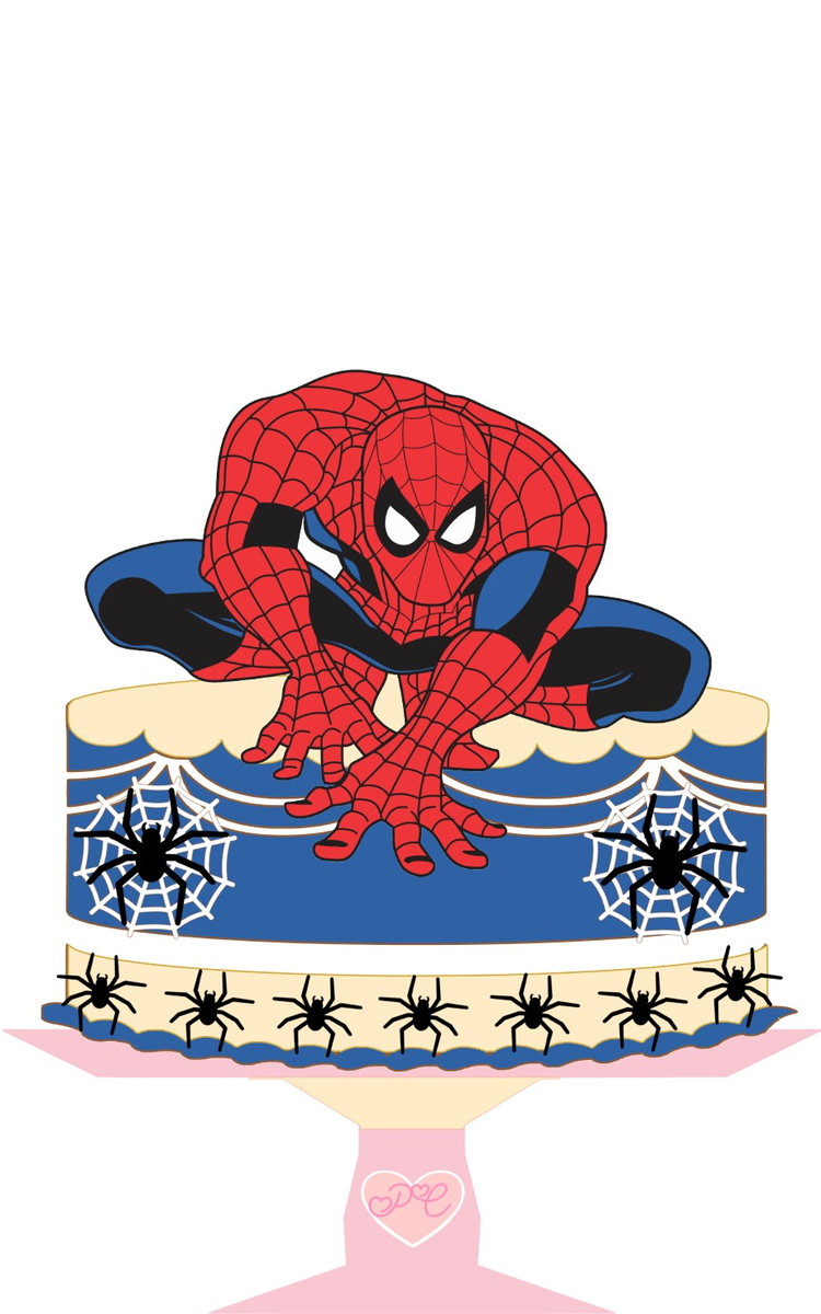 (arquivo Digital) Topo de Bolo Homem Aranha 989806