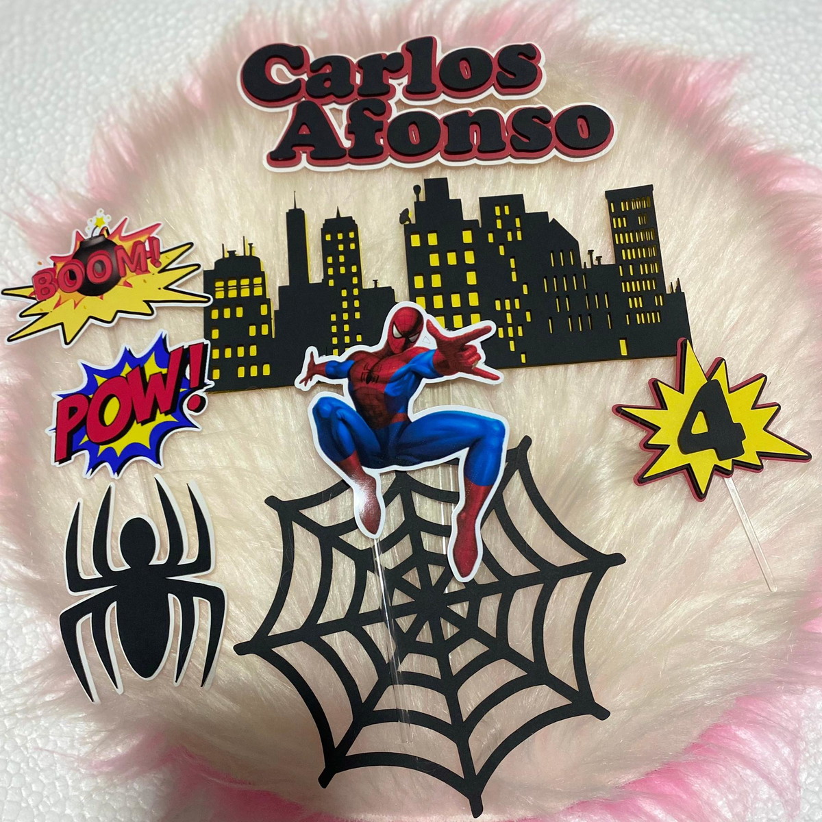 Arquivo Digital Topo de Bolo Homem Aranha