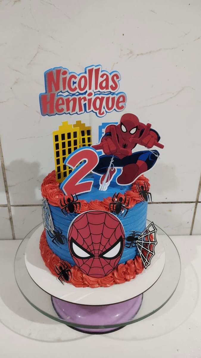 arquivo digital topo de bolo homem aranha