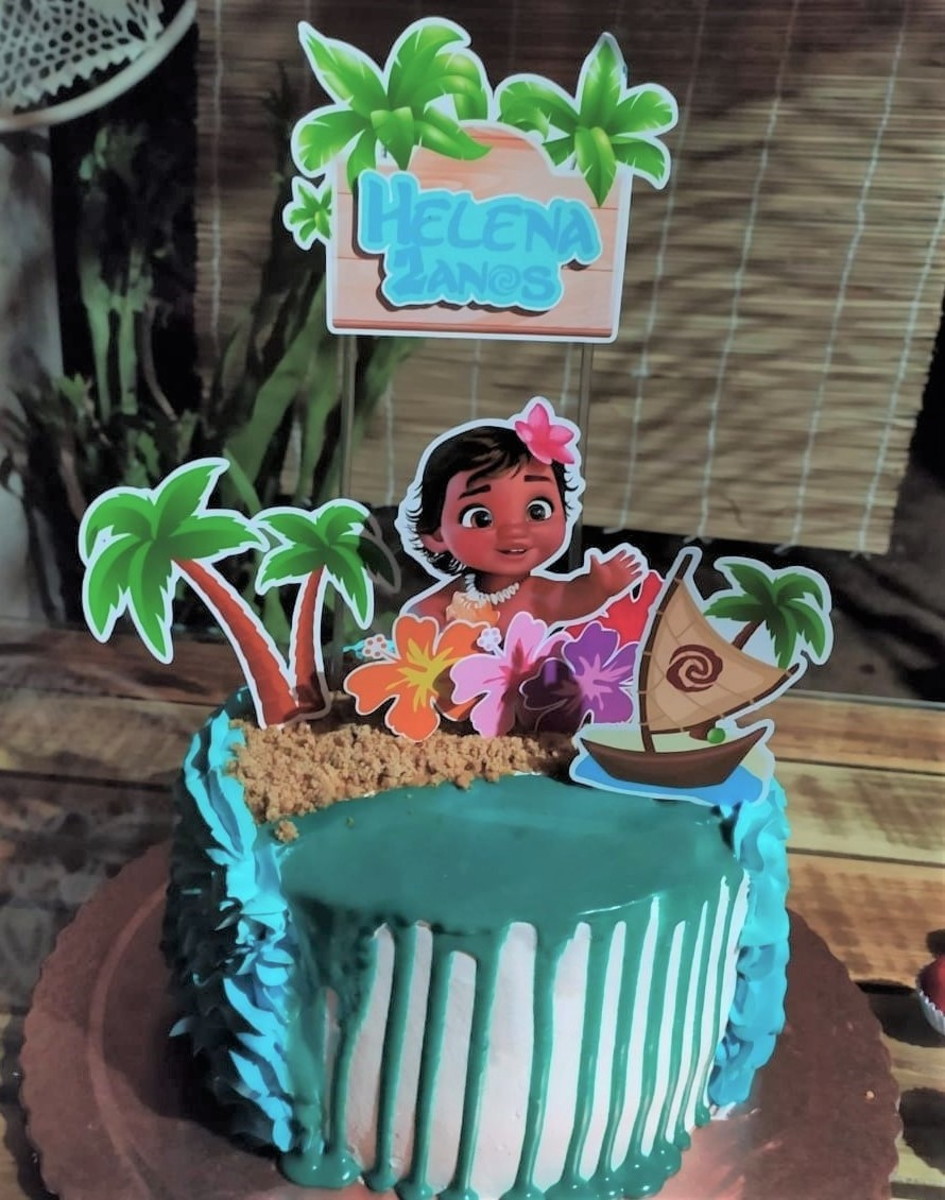 TOPO DE BOLO MOANA BABY ARQUIVO DIGITAL