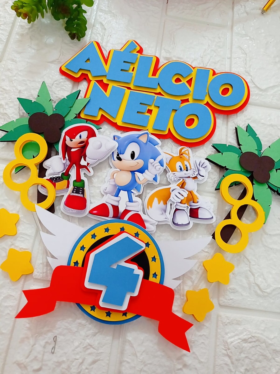 Arquivo digital Topo de bolo Sonic