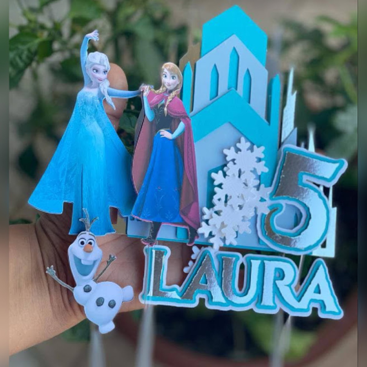 Arquivo Digital Topo De Bolo Tema Frozen