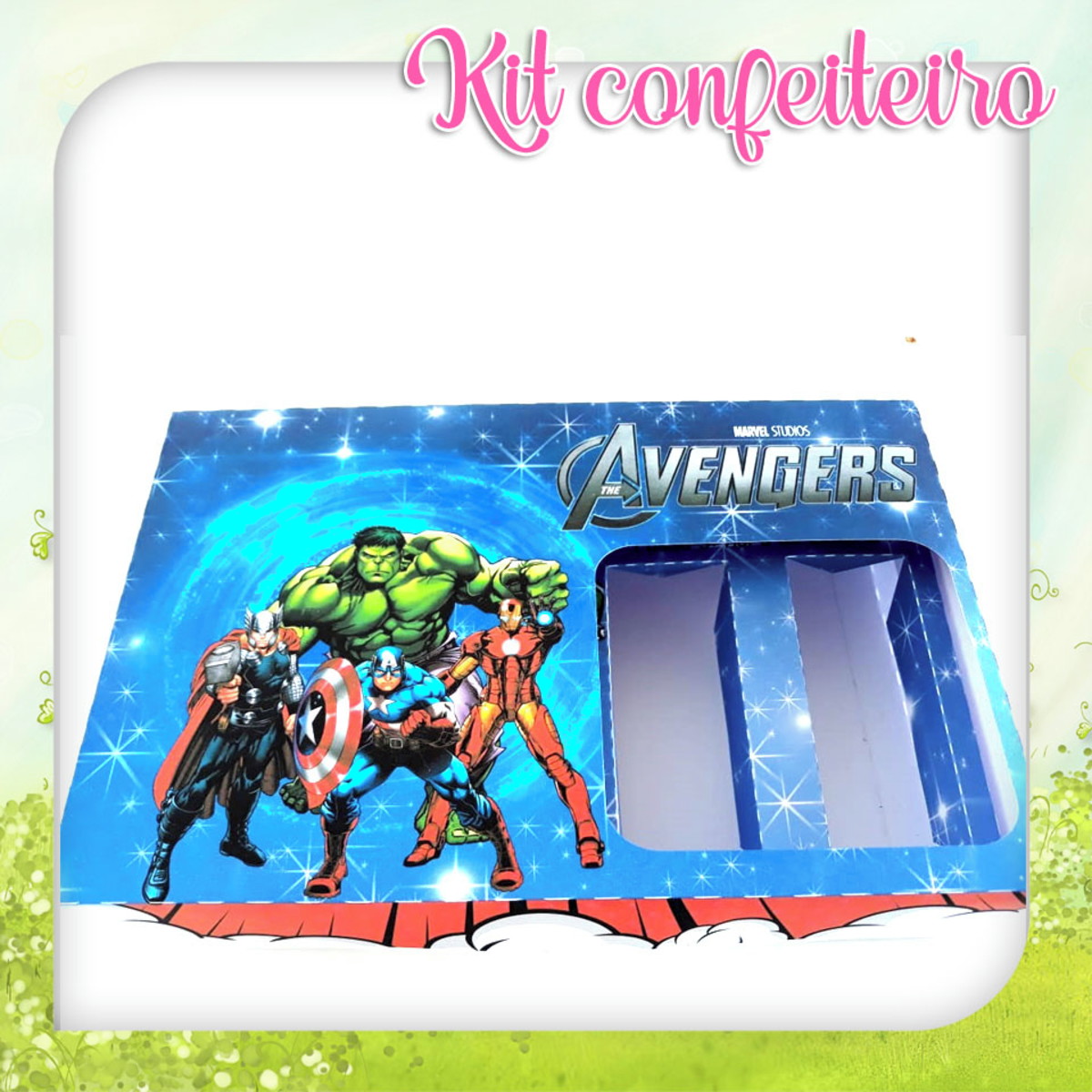 Arquivo Corte - Kit Confeiteiro Vingadores
