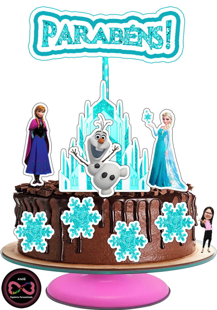 ARQUIVO PSD – Topo de Bolo – Frozen