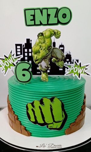 Arquivo silhouette topo de bolo Hulk