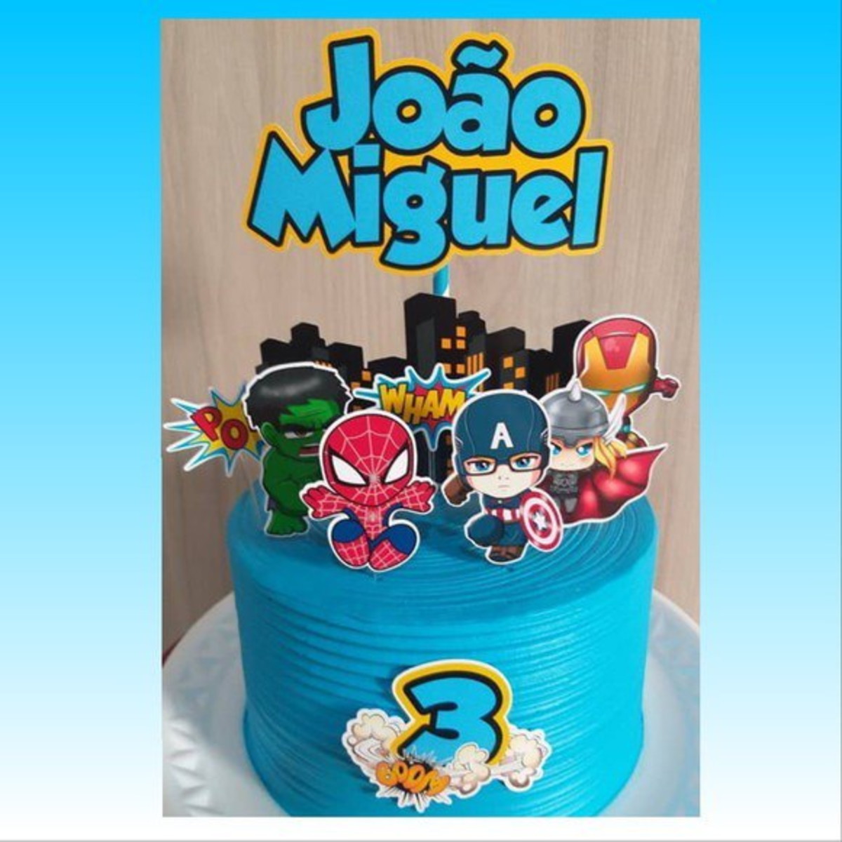 Arquivo Topo Bolo Vingadores Baby